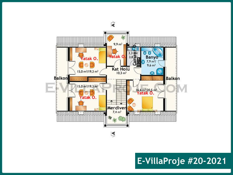 Model 20-2021 — 230 m², 2 storeys thumbnail 3