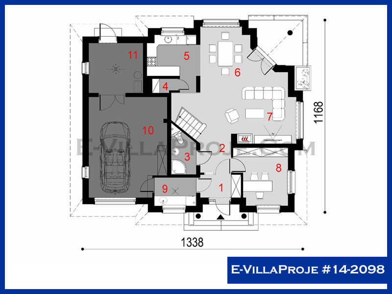 Model 14-2098 — 230 m², 2 storeys thumbnail 2