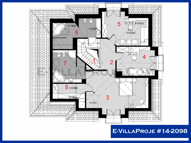 Model 14-2098 — 230 m², 2 storeys thumbnail 3