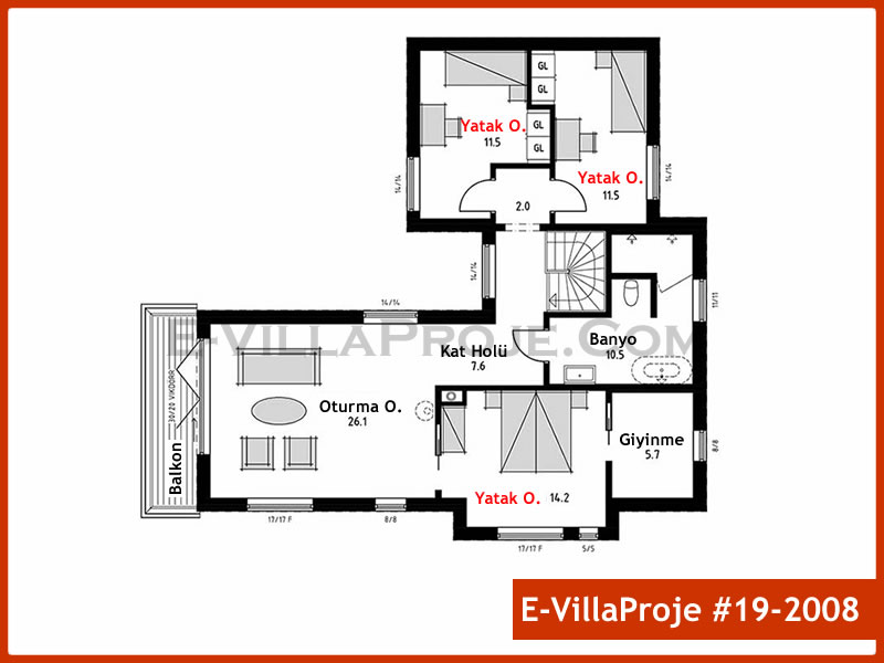 Model 19-2008 — 231 m², 2 storeys thumbnail 3