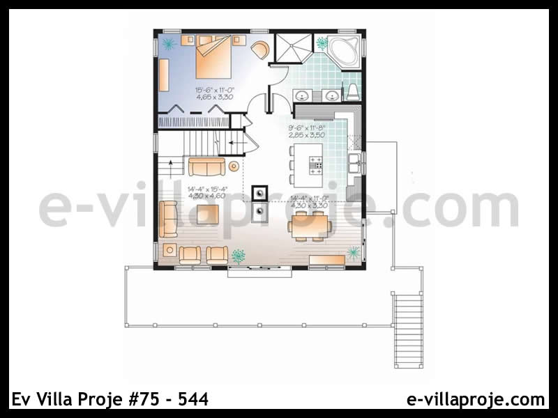 Model 75-544 — 233 m², 3 storeys thumbnail 2