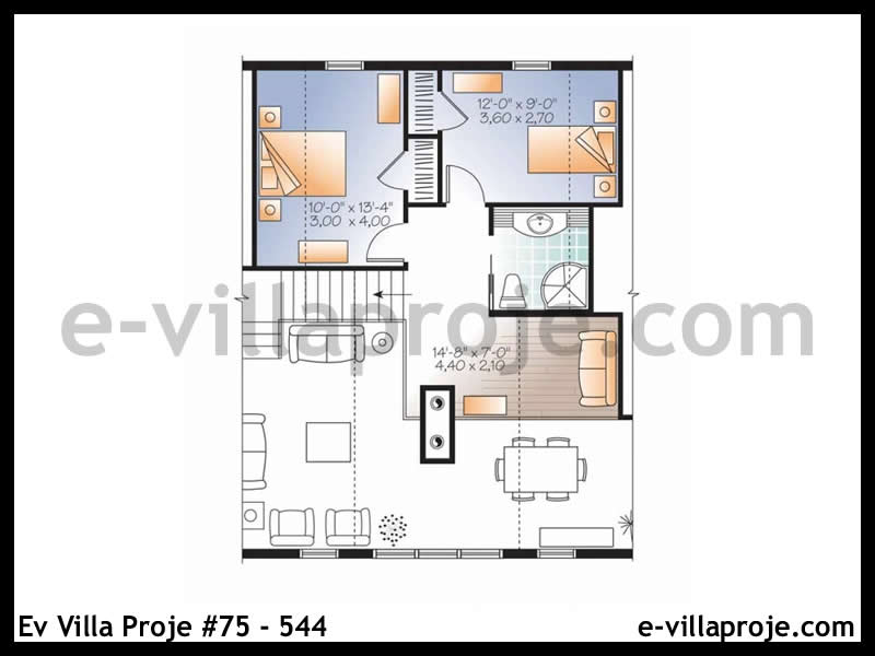 Model 75-544 — 233 m², 3 storeys thumbnail 3