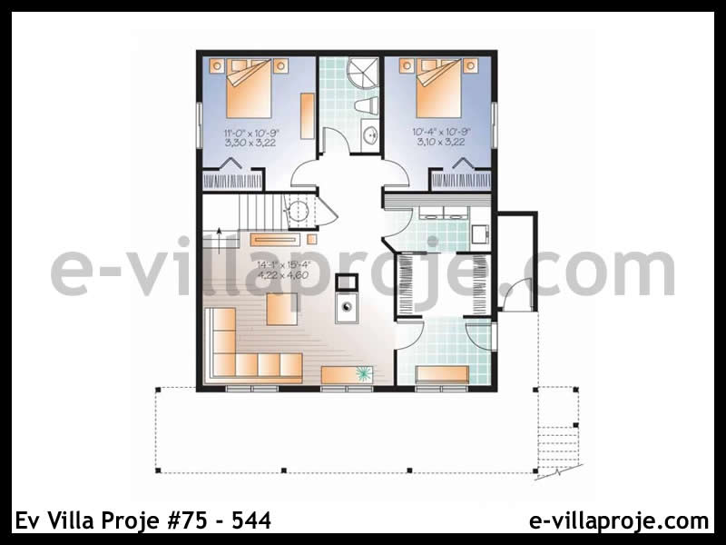 Model 75-544 — 233 m², 3 storeys thumbnail 4