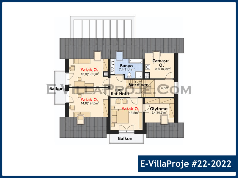 Model 22-2022 — 234 m², 2 storeys thumbnail 3