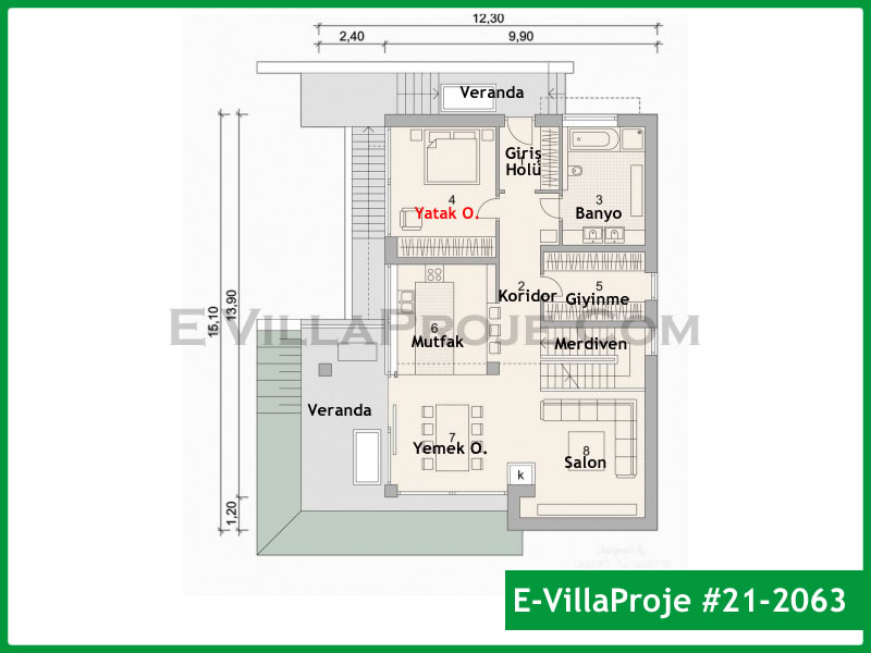 Model 21-2063 — 234 m², 2 storeys thumbnail 2