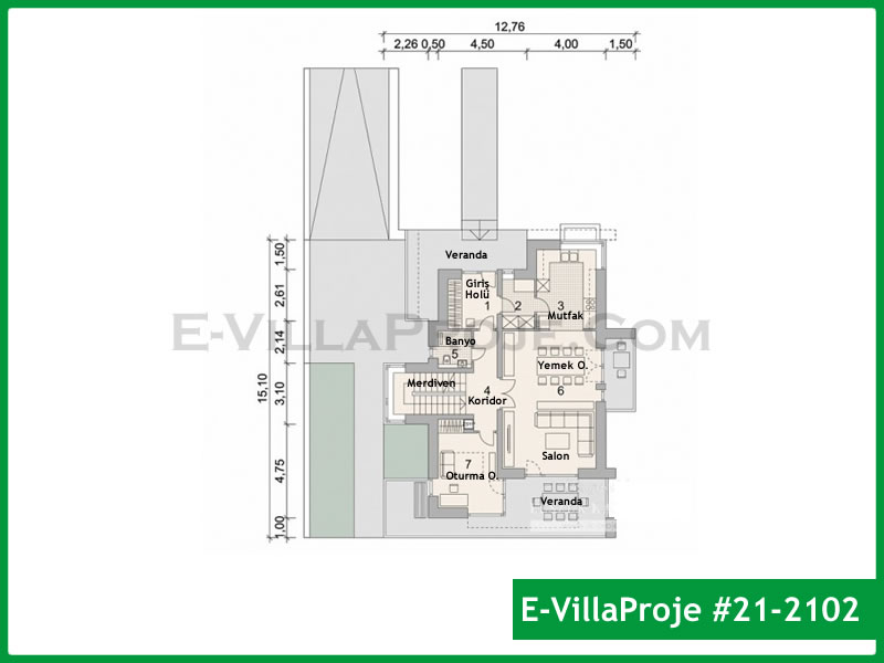 Model 21-2102 — 234 m², 3 storeys thumbnail 2