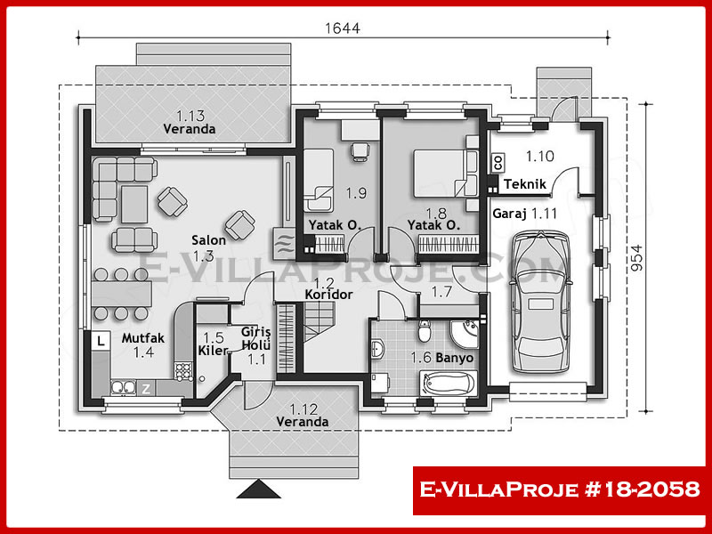 Model 18-2058 — 236 m², 2 storeys thumbnail 2