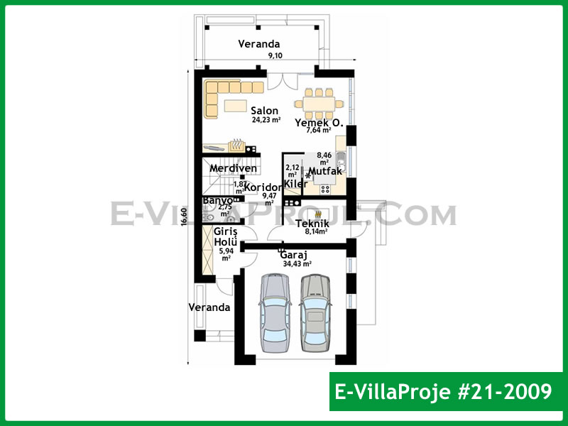 Model 21-2009 — 237 m², 2 storeys thumbnail 2