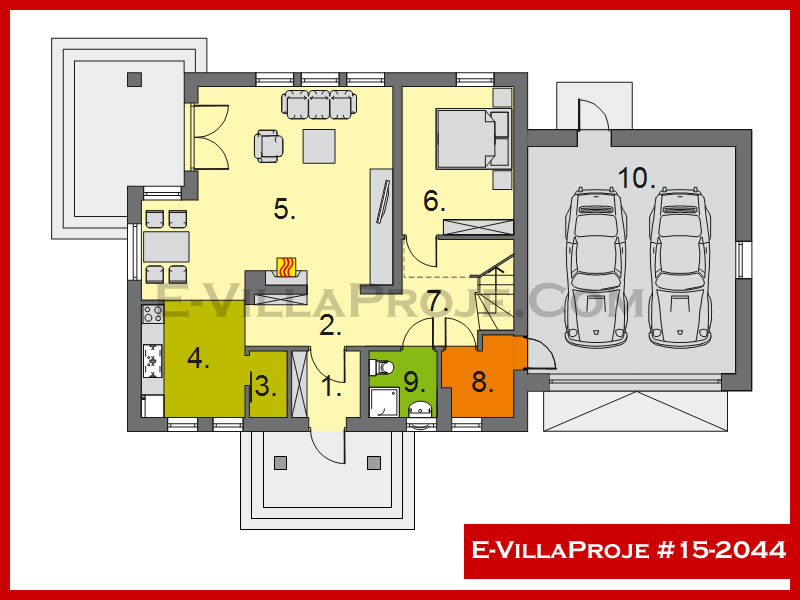Model 15-2044 — 240 m², 2 storeys thumbnail 2