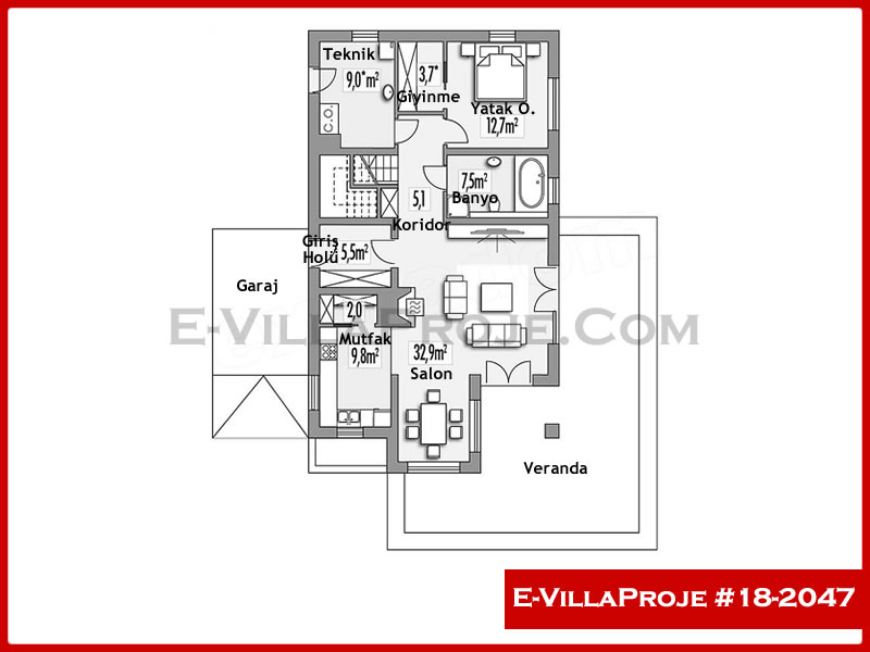 Model 18-2047 — 240 m², 2 storeys thumbnail 2