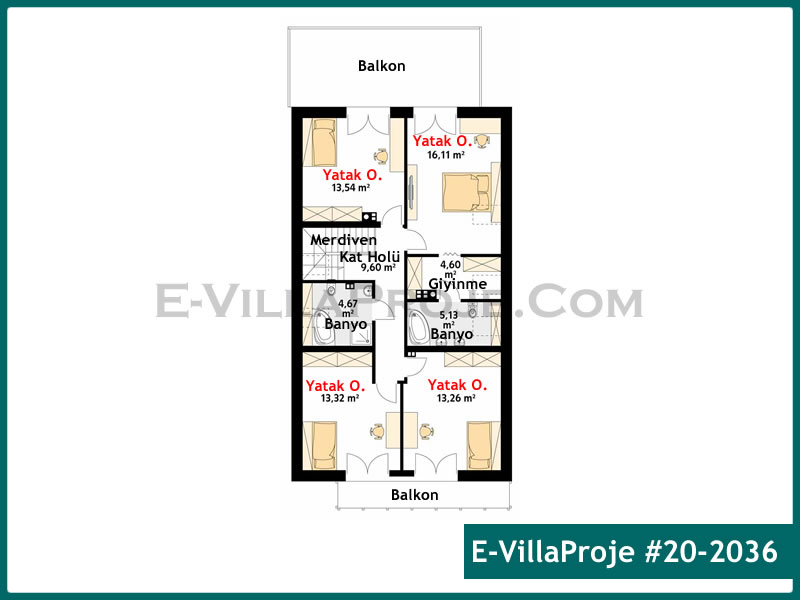 Model 20-2036 — 240 m², 2 storeys thumbnail 3