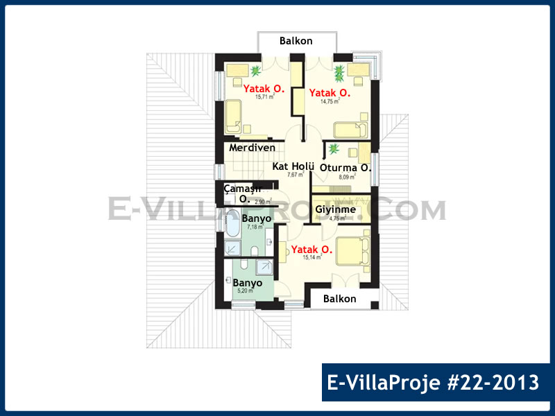 Model 22-2013 — 241 m², 2 storeys thumbnail 3