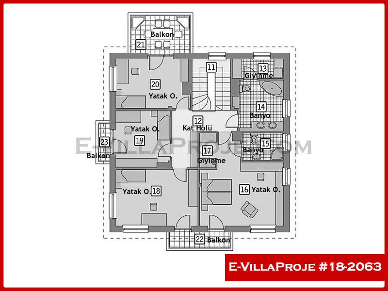 Model 18-2063 — 241 m², 2 storeys thumbnail 3