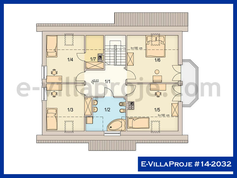 Model 14-2032 — 242 m², 2 storeys thumbnail 3