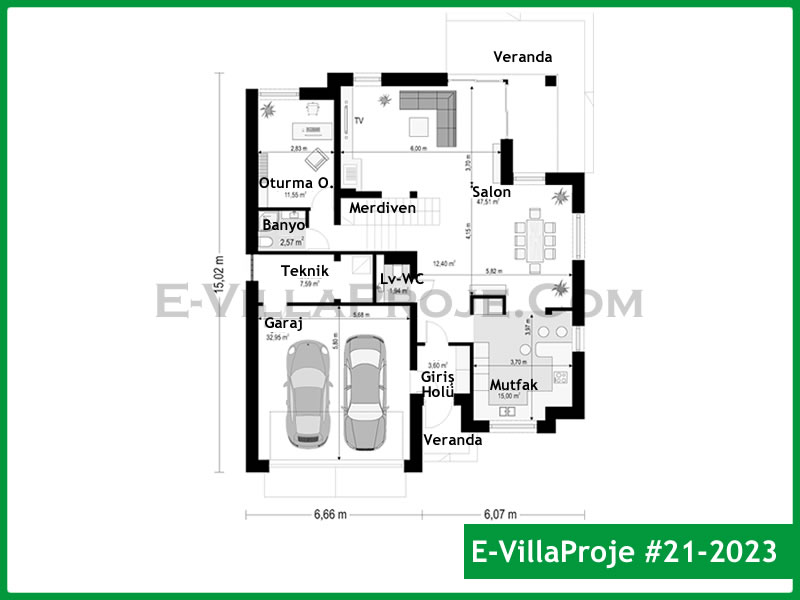 Model 21-2023 — 242 m², 2 storeys thumbnail 2