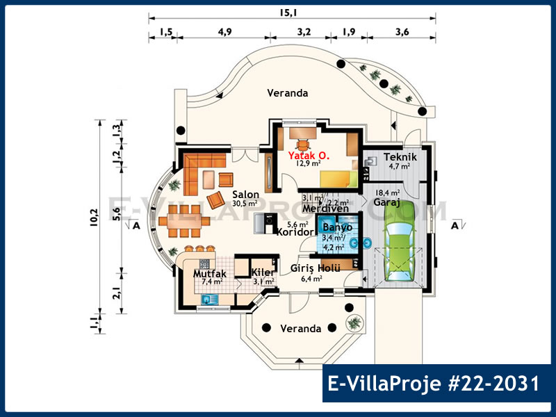 Model 22-2031 — 243 m², 2 storeys thumbnail 2