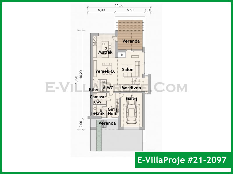 Model 21-2097 — 243 m², 2 storeys thumbnail 2