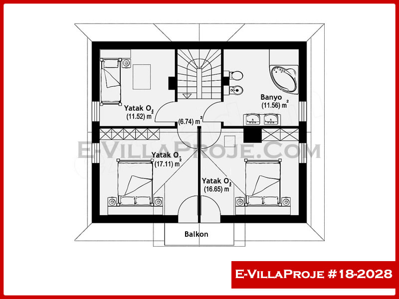 Model 18-2028 — 243 m², 3 storeys thumbnail 3