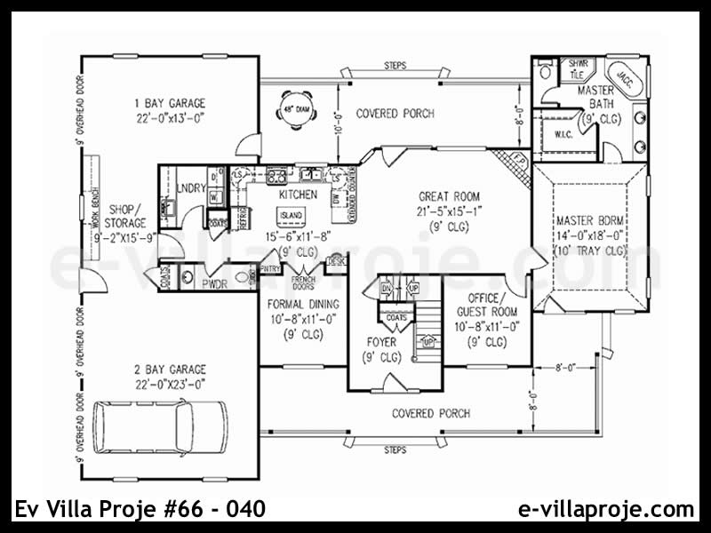 Model 66-040 — 244 m², 2 storeys thumbnail 2