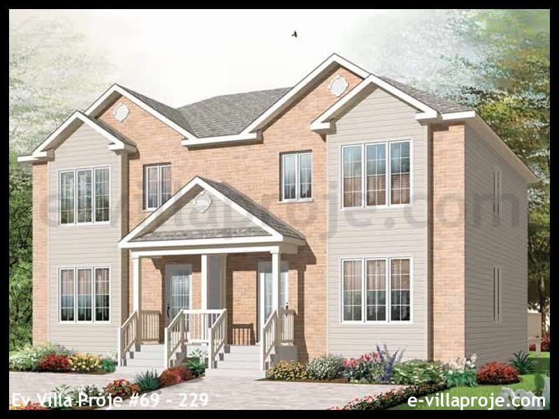 Model 69-229 — 246 m², 2 storeys - 69-229