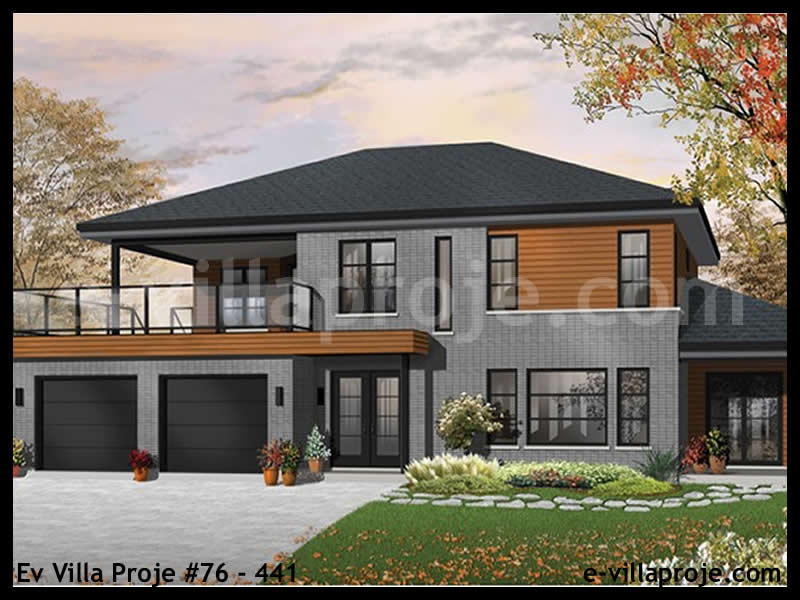 Model 76-441 — 246 m², 2 storeys - 76-441