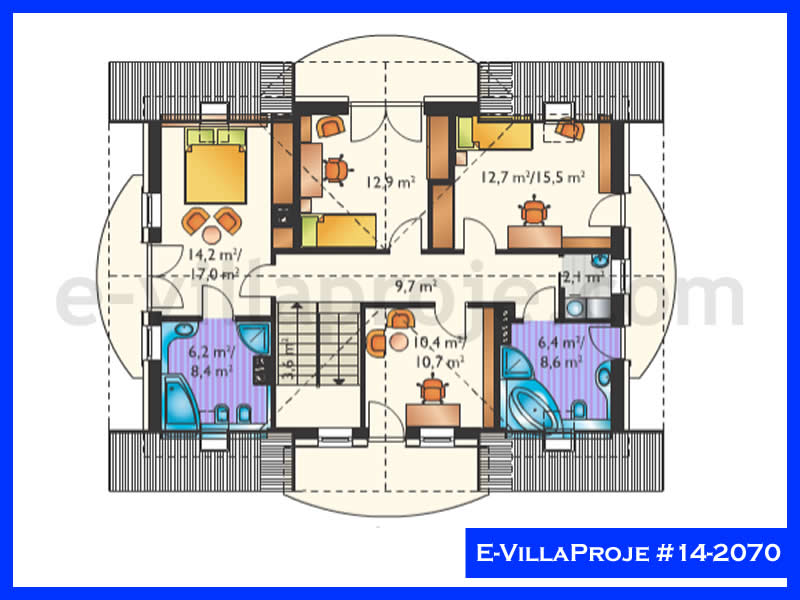 Model 14-2070 — 248 m², 2 storeys thumbnail 3