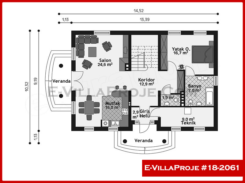 Modell 18-2061 — 249 m², 2 Geschosse thumbnail 2
