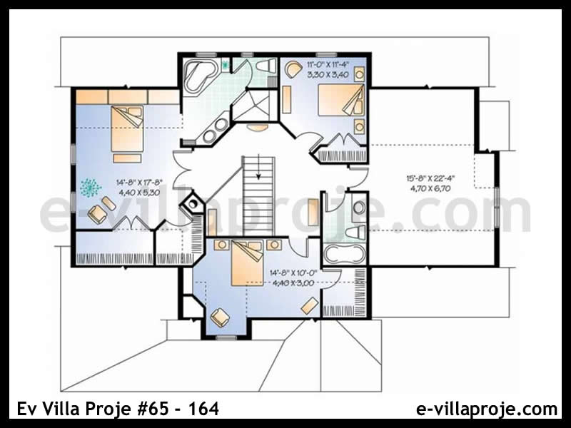 Model 65-164 — 249 m², 2 storeys thumbnail 3