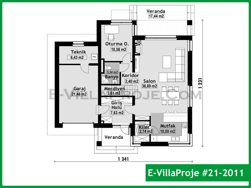 Model 21-2011 — 250 m², 2 storeys thumbnail 2