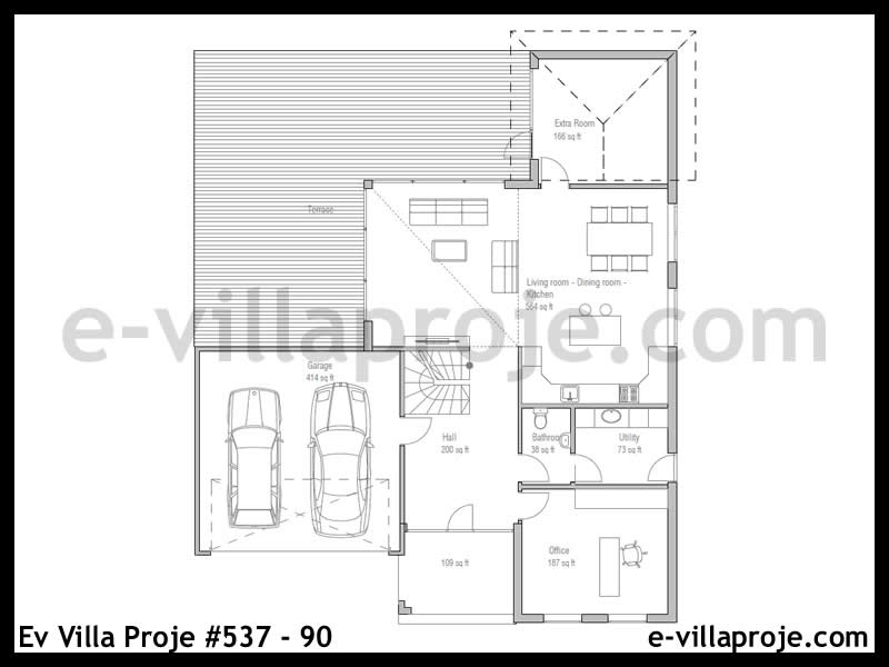 Model 537-90 — 250 m², 2 storeys thumbnail 2