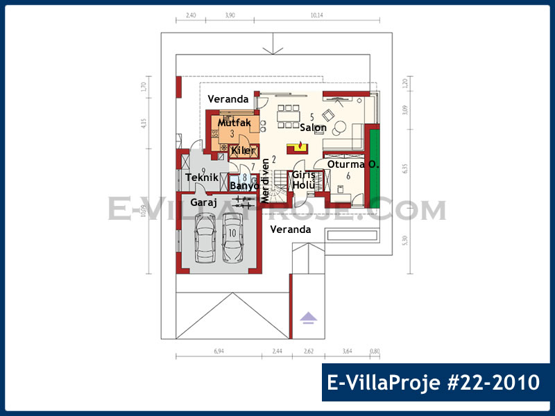 Model 22-2010 — 251 m², 2 storeys thumbnail 2