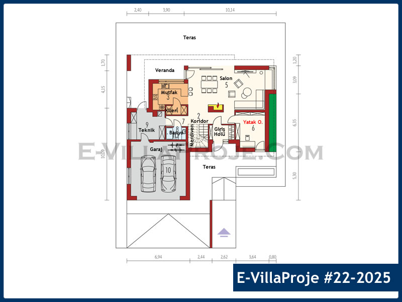 Model 22-2025 — 251 m², 2 storeys thumbnail 2