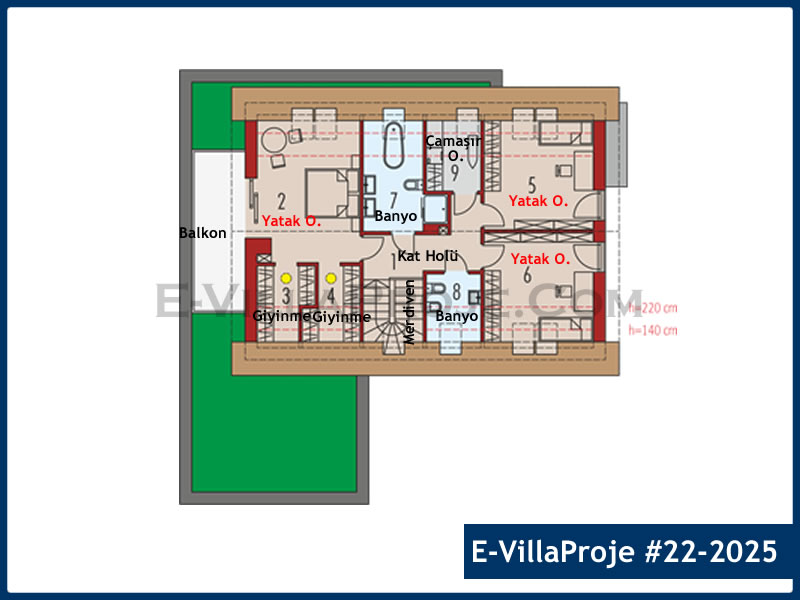 Model 22-2025 — 251 m², 2 storeys thumbnail 3
