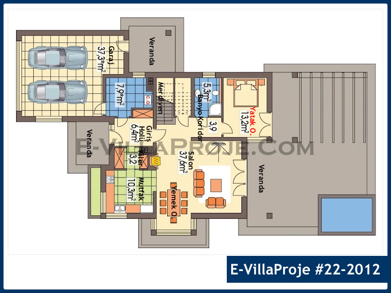 Model 22-2012 — 251 m², 2 storeys thumbnail 2