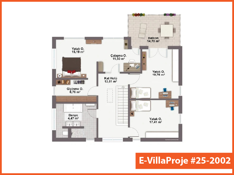 Model 25-2002 — 254 m², 2 storeys thumbnail 3