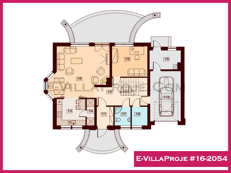 Model 16-2054 — 255 m², 2 storeys thumbnail 2