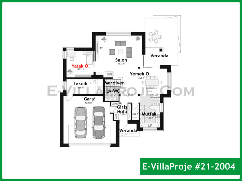 Model 21-2014 — 256 m², 2 storeys thumbnail 2