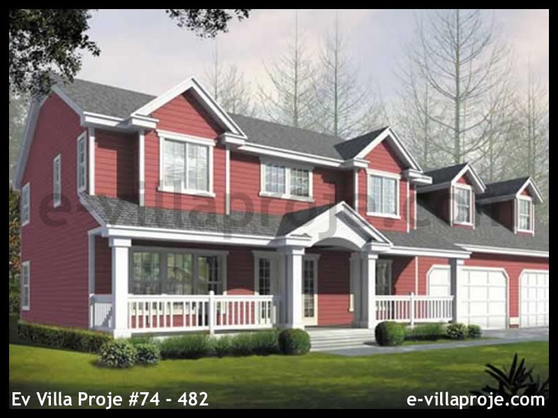Model 74-482 — 257 m², 2 storeys - 74-482