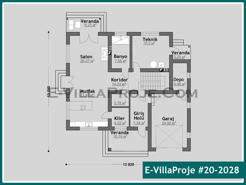 Model 20-2028 — 258 m², 2 storeys thumbnail 2