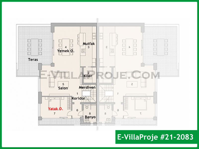Modell 21-2083 — 260 m², 3 Geschosse thumbnail 2