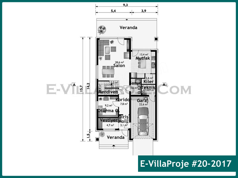 Model 20-2017 — 262 m², 2 storeys thumbnail 2