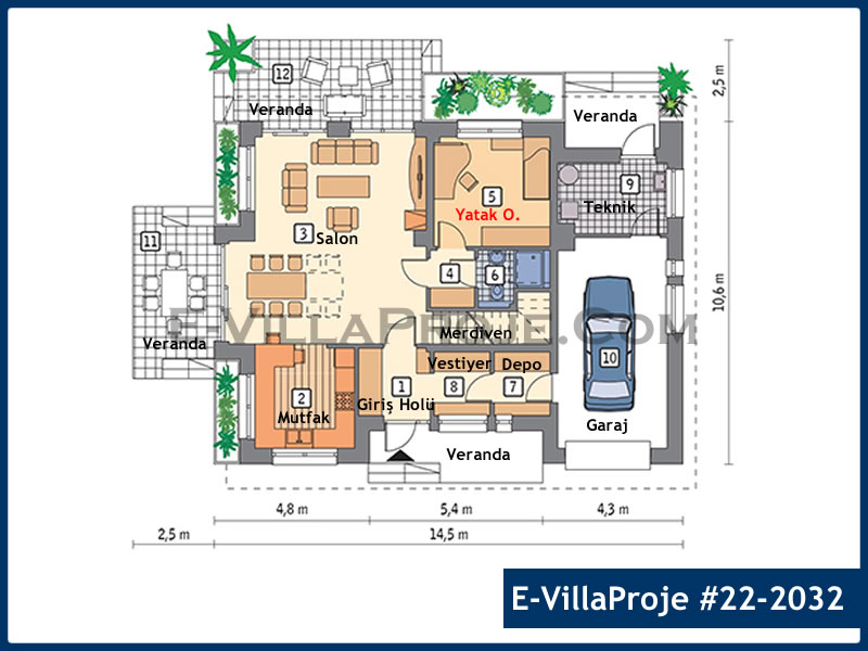 Model 22-2032 — 263 m², 2 storeys thumbnail 2