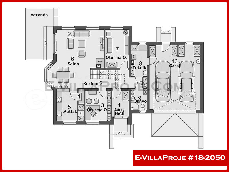 Model 18-2050 — 263 m², 2 storeys thumbnail 2