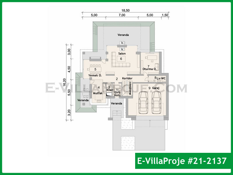 Modell 21-2137 — 264 m², 2 Geschosse thumbnail 2