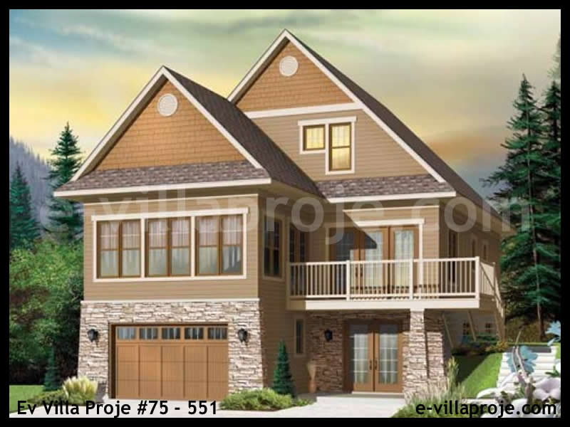 Model 75-551 — 264 m², 3 storeys - 75-551