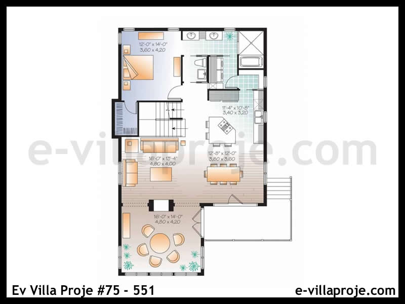 Model 75-551 — 264 m², 3 storeys thumbnail 2
