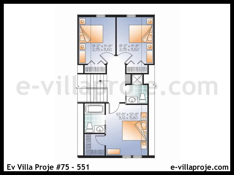 Model 75-551 — 264 m², 3 storeys thumbnail 3