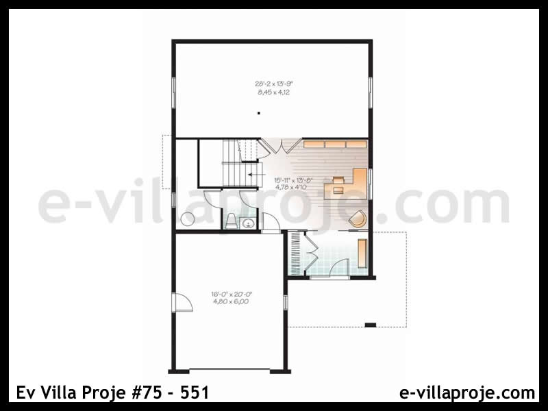 Model 75-551 — 264 m², 3 storeys thumbnail 4