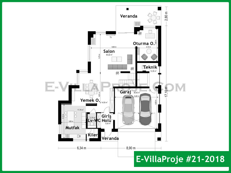 Model 21-2018 — 265 m², 2 storeys thumbnail 2