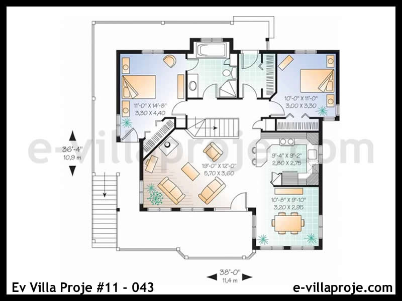 Model 11-043 — 267 m², 2 storeys thumbnail 2